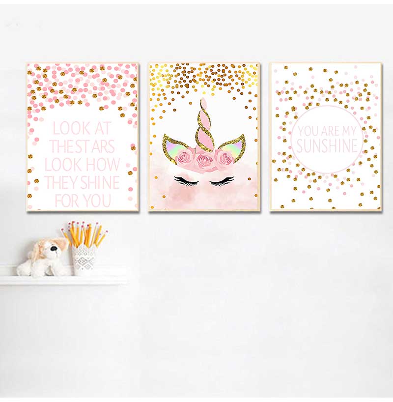 Baby Girl Nursery Quotes - Декоративная картина для маленьких девочек, украшение