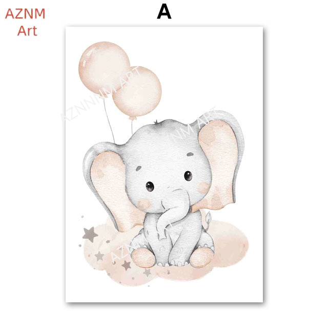 Постеры с изображением слона,  – обзор и цена Baby Nursery Posters