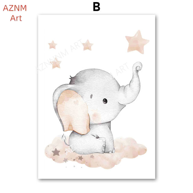 Постеры с изображением слона,  – обзор и цена Baby Nursery Posters
