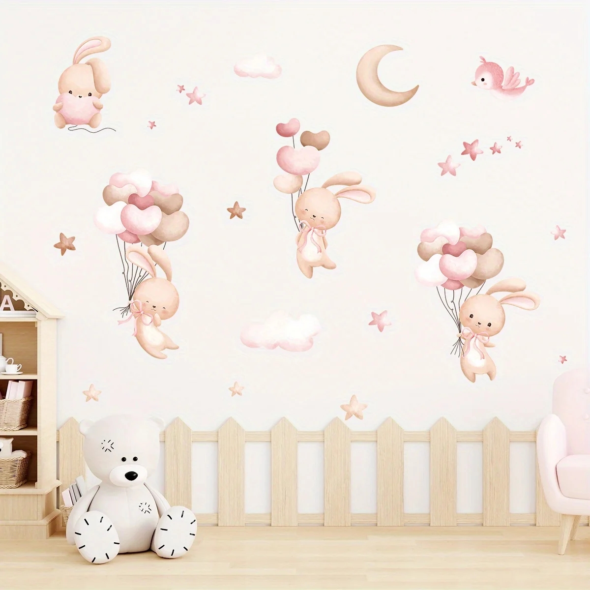 Милый кролик, воздушные шары,  – обзор и цена Baby Girl Nursery Quotes