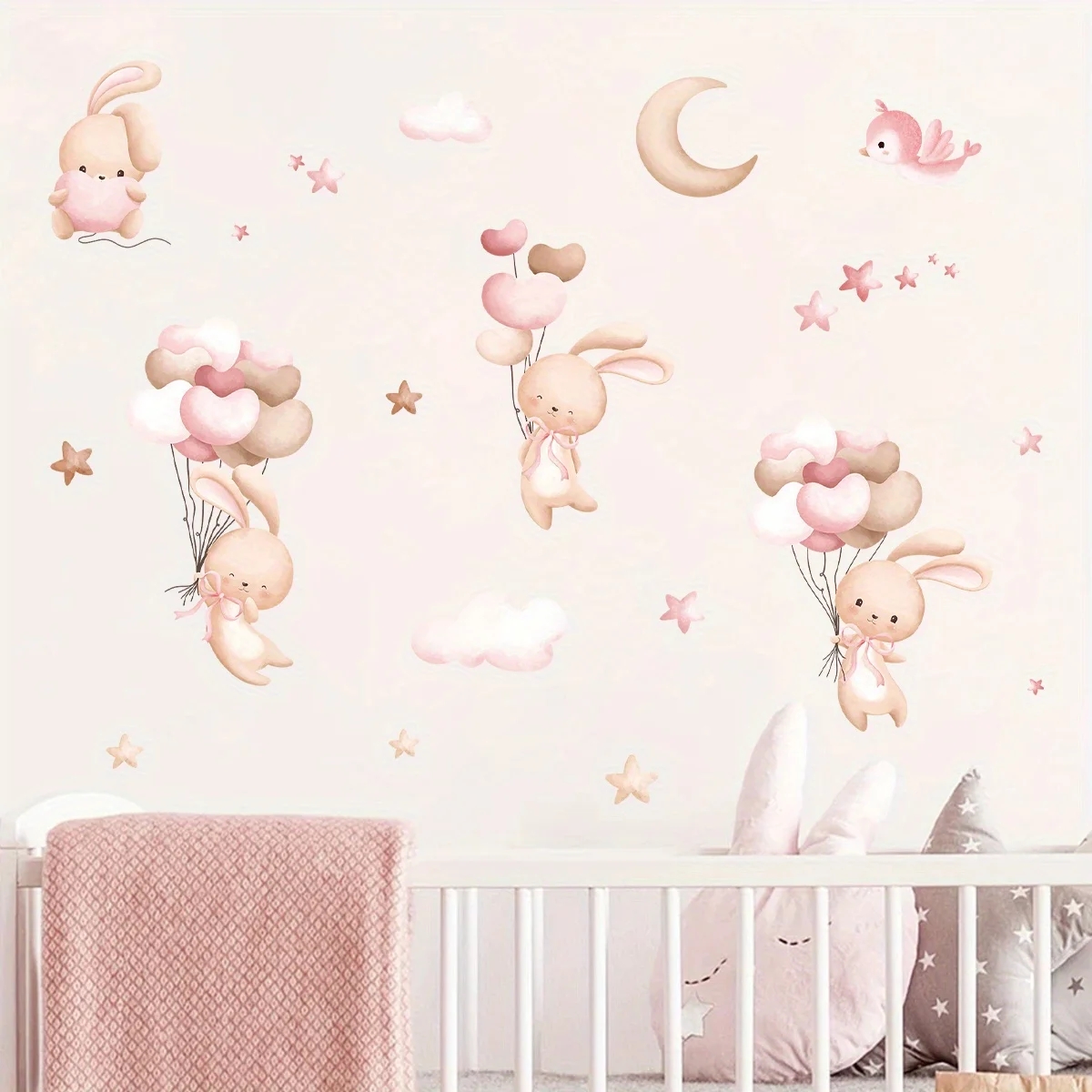 Милый кролик, воздушные шары,  – обзор и цена Baby Girl Nursery Quotes