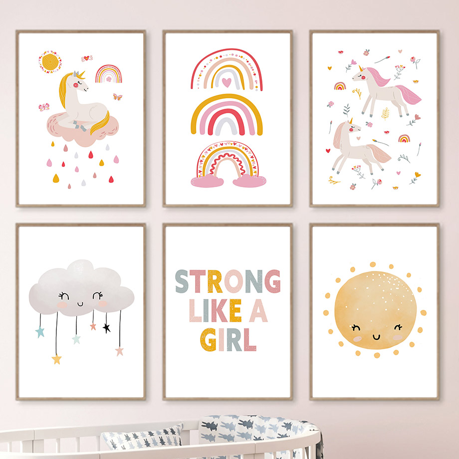 Kawaii мультфильм Единорог Рад – обзор и цена Baby Unicorn Nursery