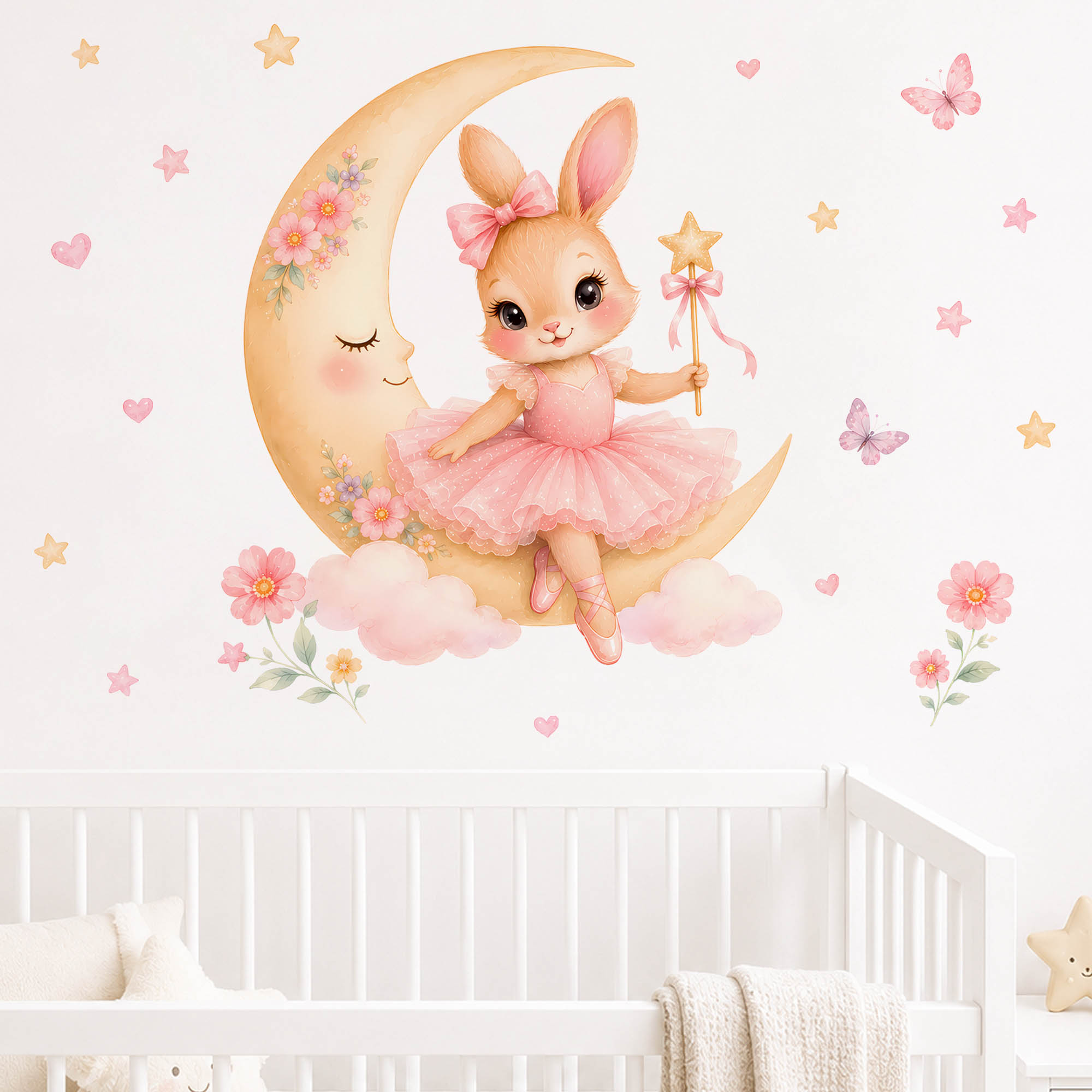 Наклейки на стену «Акварельная – обзор и цена Baby Girl Nursery Quotes