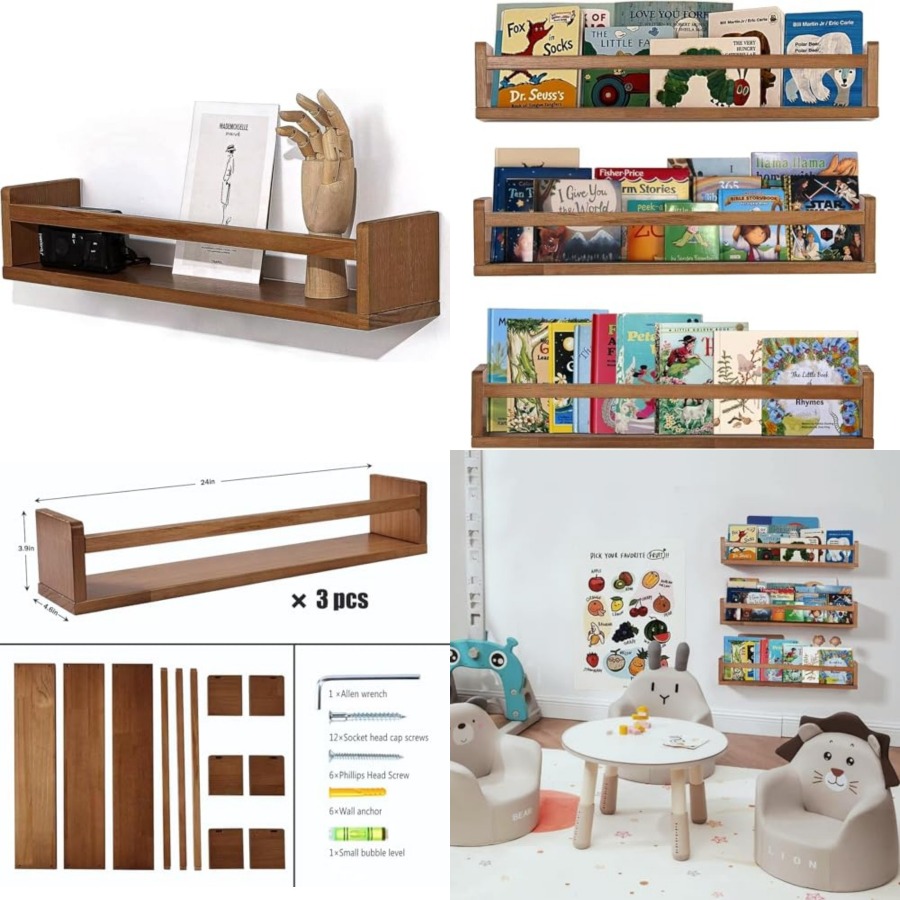 Навесные полки для детской ком – обзор и цена Baby Nursery Floating Shelves