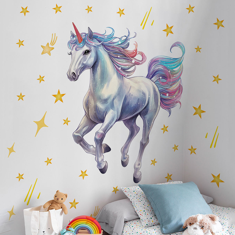 Наклейка на стену с изображени – обзор и цена Baby Unicorn Nursery
