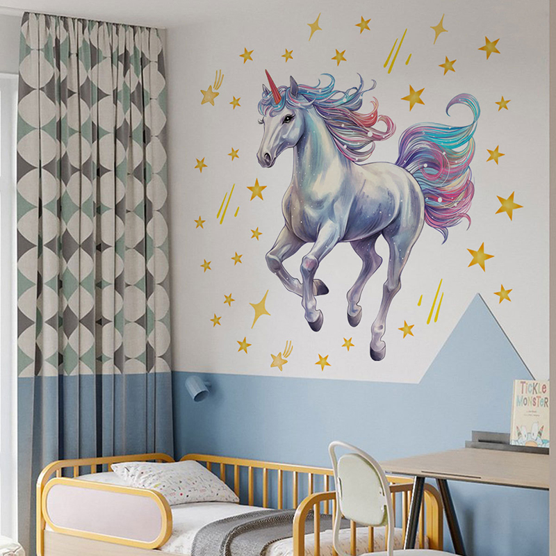 Наклейка на стену с изображени – обзор и цена Baby Unicorn Nursery