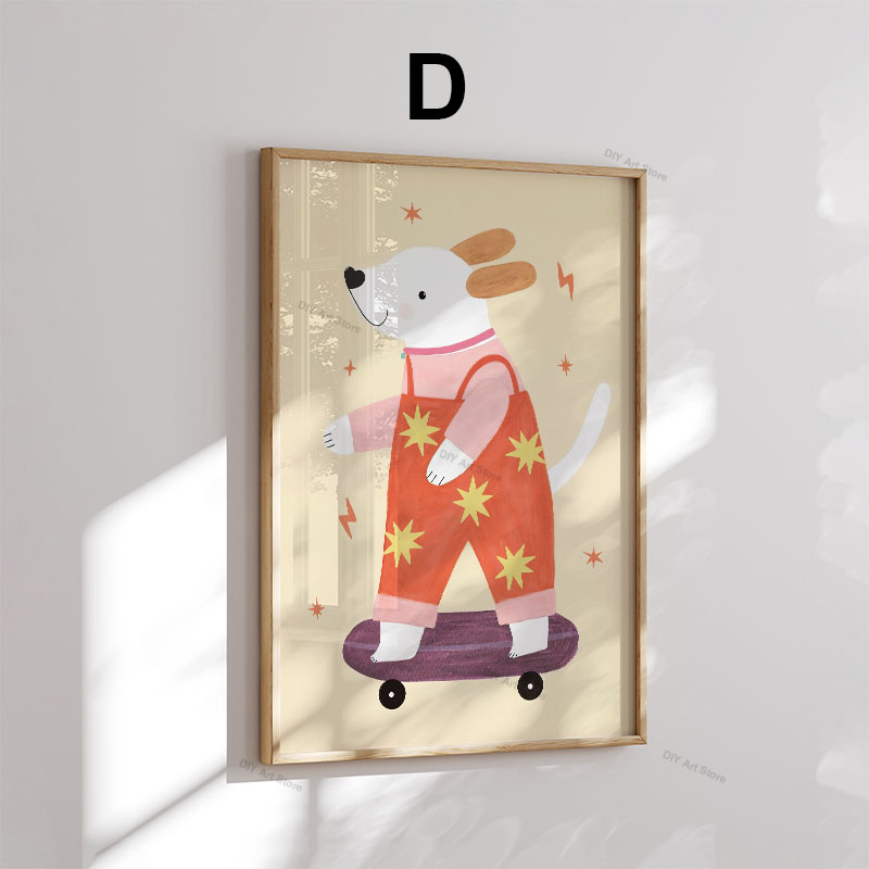 Забавные мультяшные животные:  – обзор и цена Baby Nursery Posters