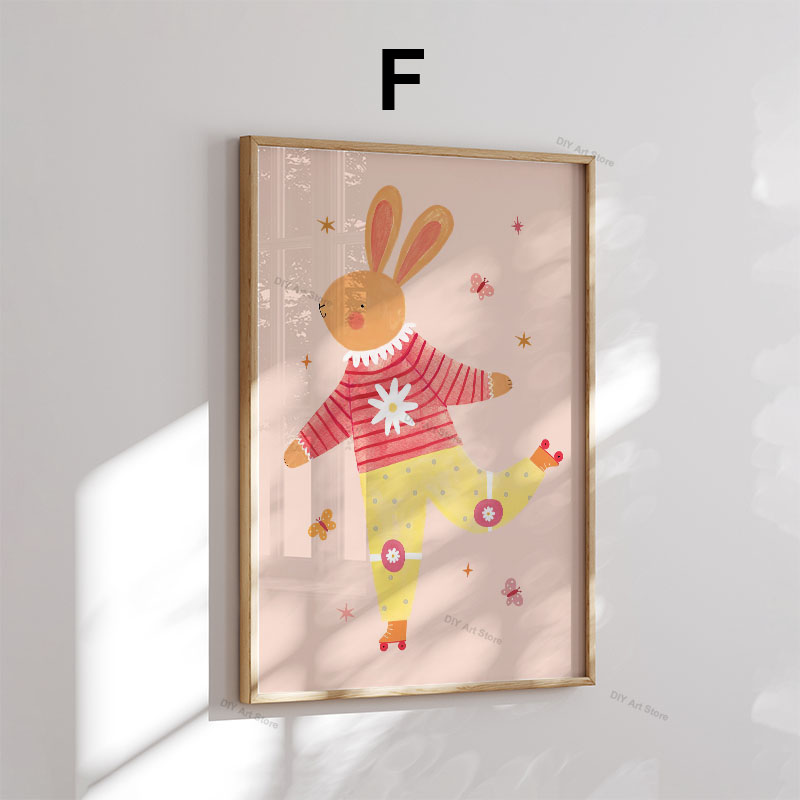 Забавные мультяшные животные:  – обзор и цена Baby Nursery Posters