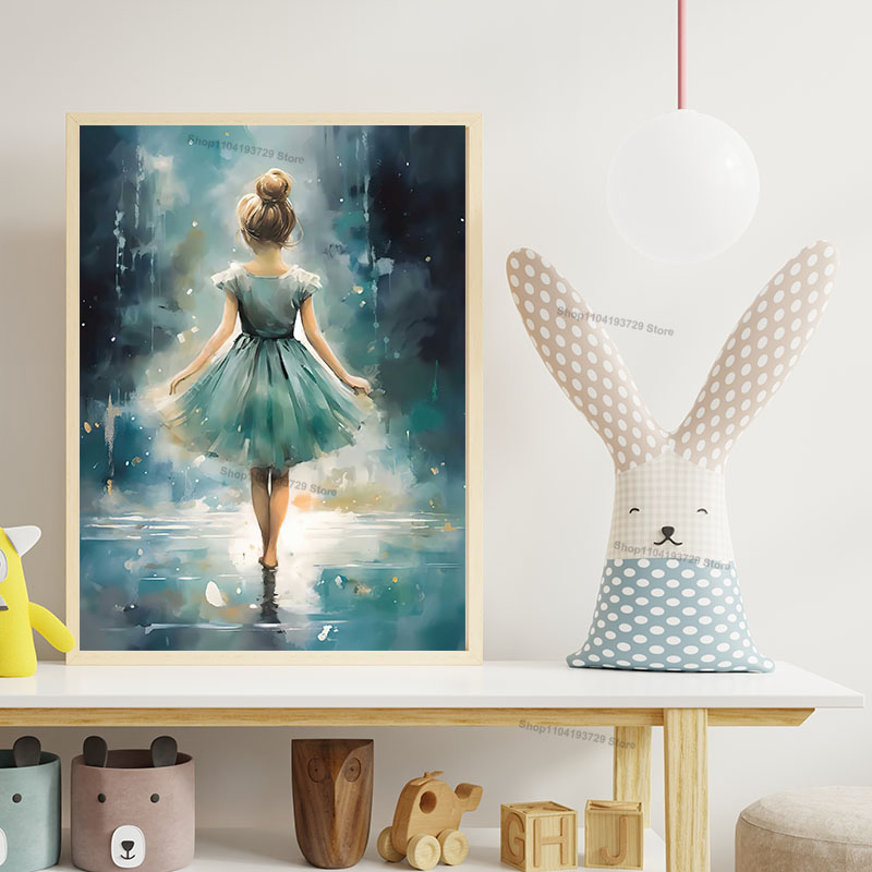 Акварельные картины с балерино – обзор и цена Baby Nursery Posters