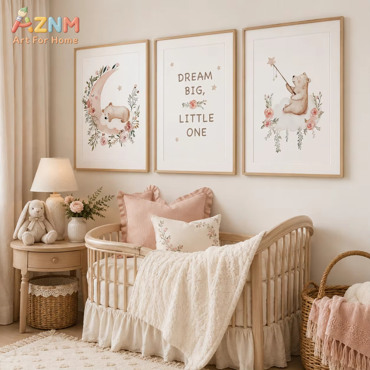 Настенный декор AZNM с цветами – обзор и цена Baby Girl Nursery Quotes