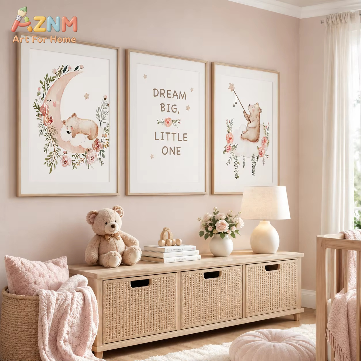 Настенный декор AZNM с цветами – обзор и цена Baby Girl Nursery Quotes