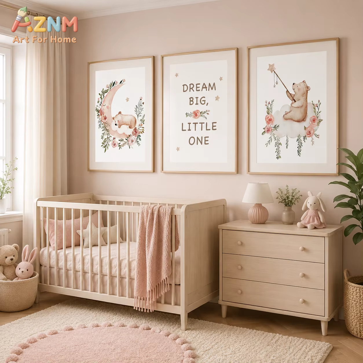 Настенный декор AZNM с цветами – обзор и цена Baby Girl Nursery Quotes