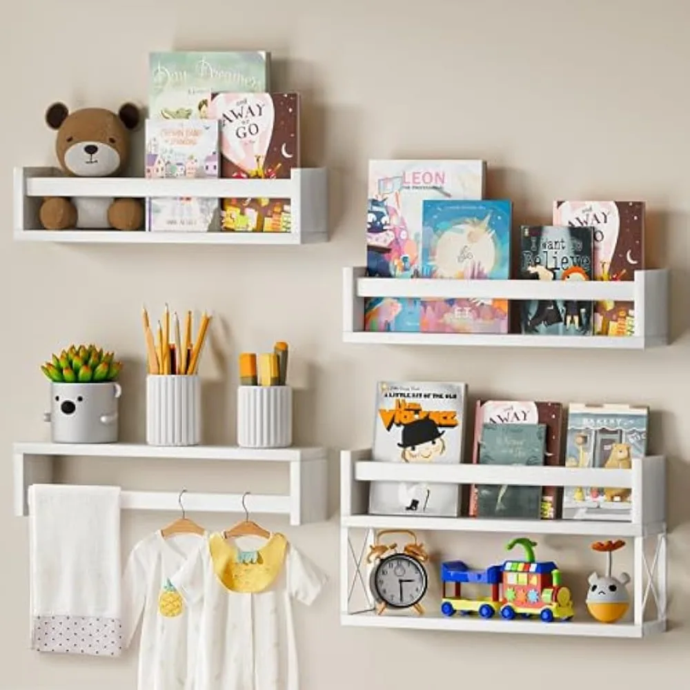 Набор полков для детских книг  – обзор и цена Baby Nursery Floating Shelves