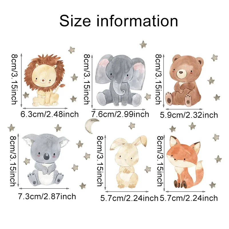 Набор из 1/2/4/6 наклеек на ст – обзор и цена Baby Nursery Stickers