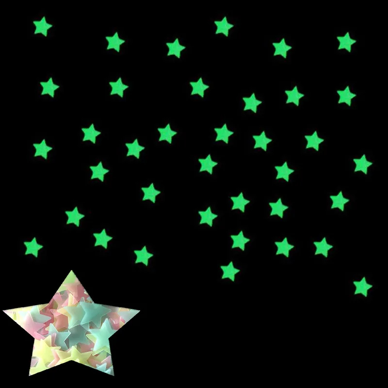 100 шт. флуоресцентных светящи – обзор и цена Baby Nursery Stickers