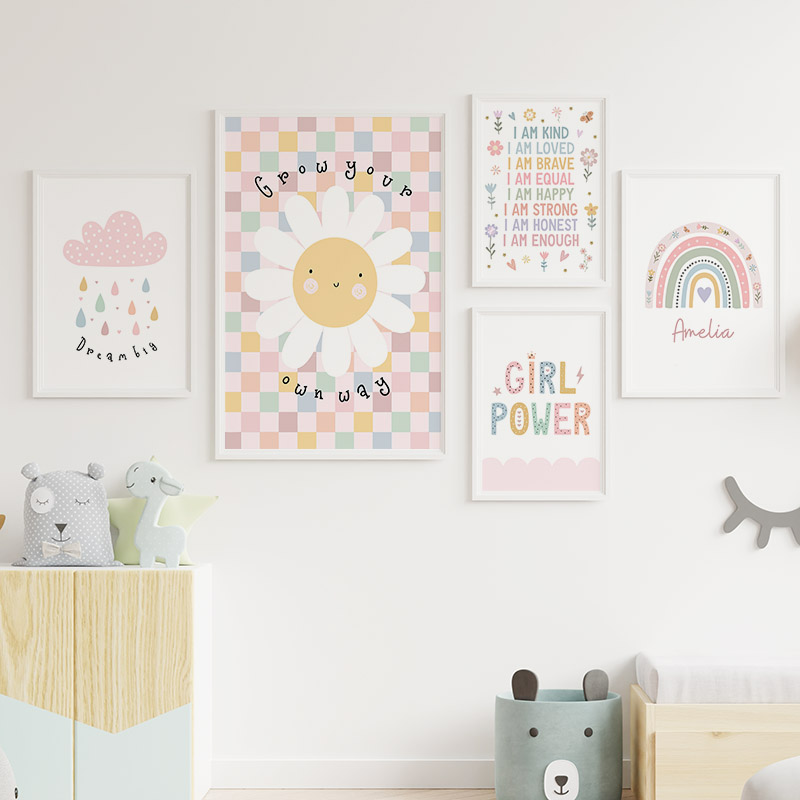 Солнце Цветок Радуга Облако Се – обзор и цена Baby Nursery Posters