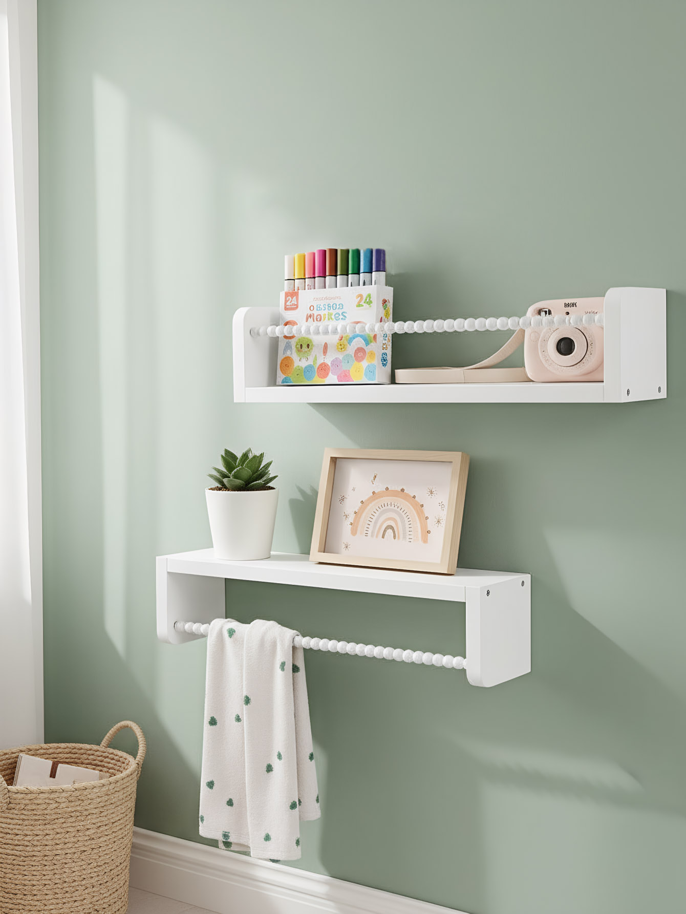 Деревянные полки для детских к – обзор и цена Baby Nursery Floating Shelves