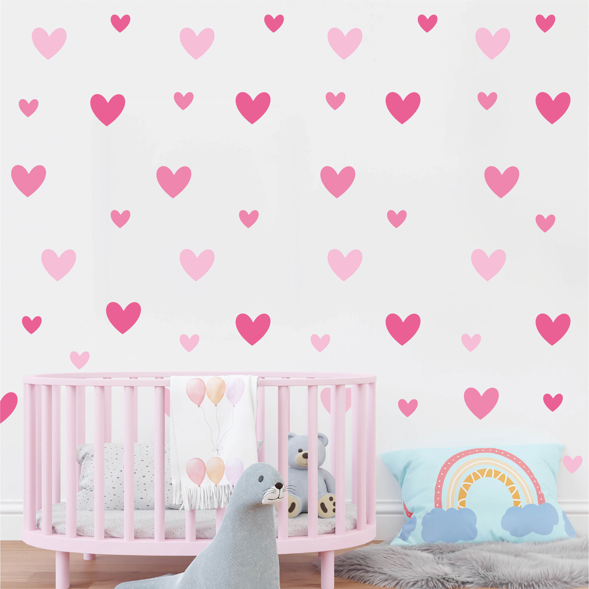 3d розовое сердце маленькая пр – обзор и цена Baby Girl Nursery Quotes